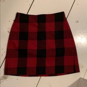 J crew Buffalo plaid skirt